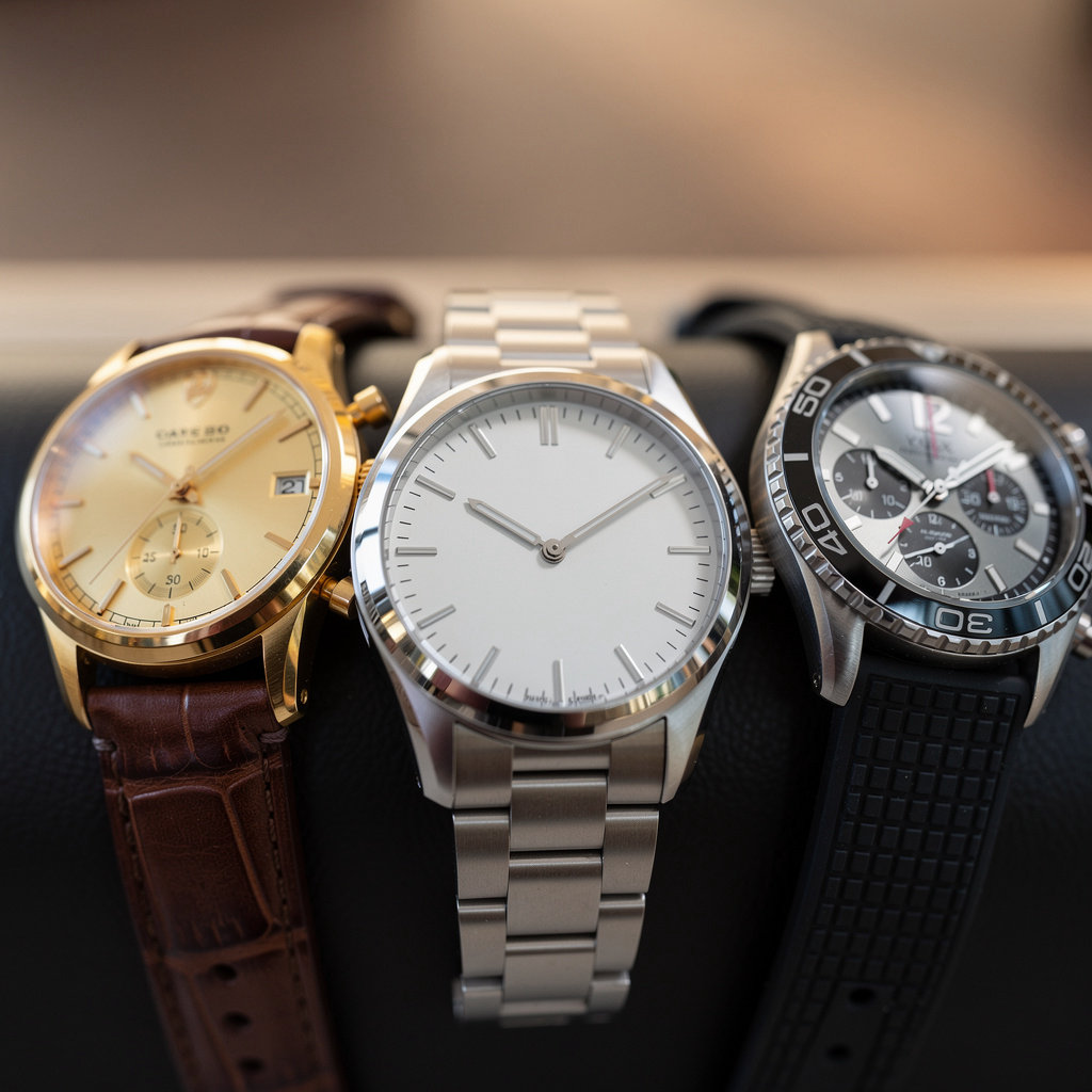 Luxury curated watch collections - Swiss chronographs, vintage timepieces, and contemporary luxury watches in Brownsville, TX